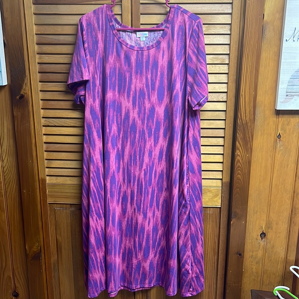 Purple and pink Lularoe Jessie size 2xl